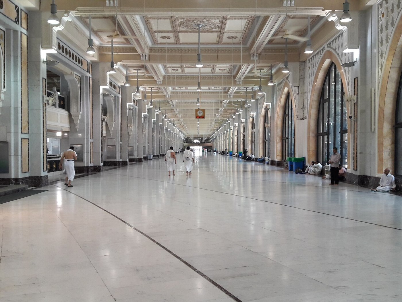 The Mas'a walkway between Safa and Marwah inside Masjid al-Haram
