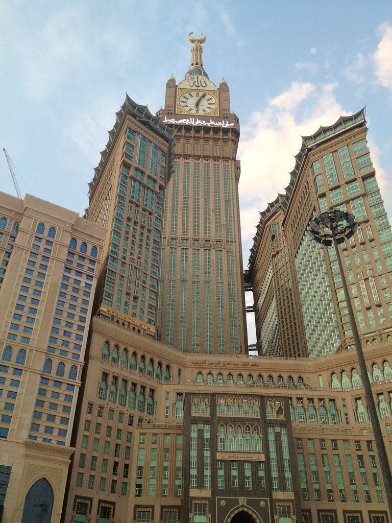 Fairmont Makkah Clock Royal Tower — The Abraj Al Bait Clock Tower complex, home to Fairmont Makkah Clock Royal Tower, beside Masjid al-Haram