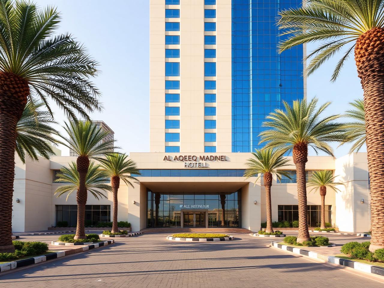 Al Aqeeq Madinah Hotel — Al Aqeeq Madinah Hotel, a modern tower a short walk from the Haram