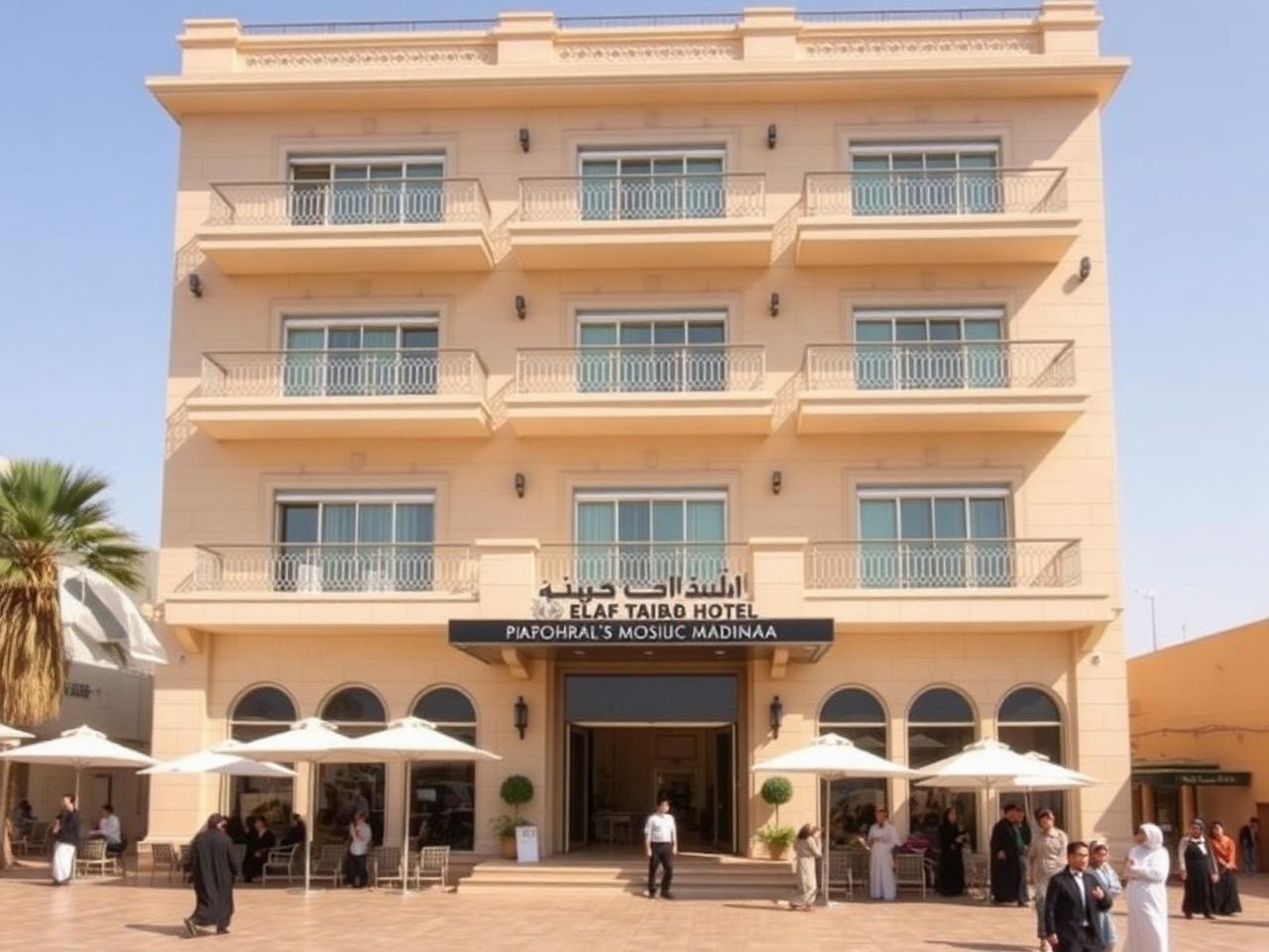 Elaf Taiba Hotel — Elaf Taiba Hotel facing the Prophet's Mosque plaza in Madinah